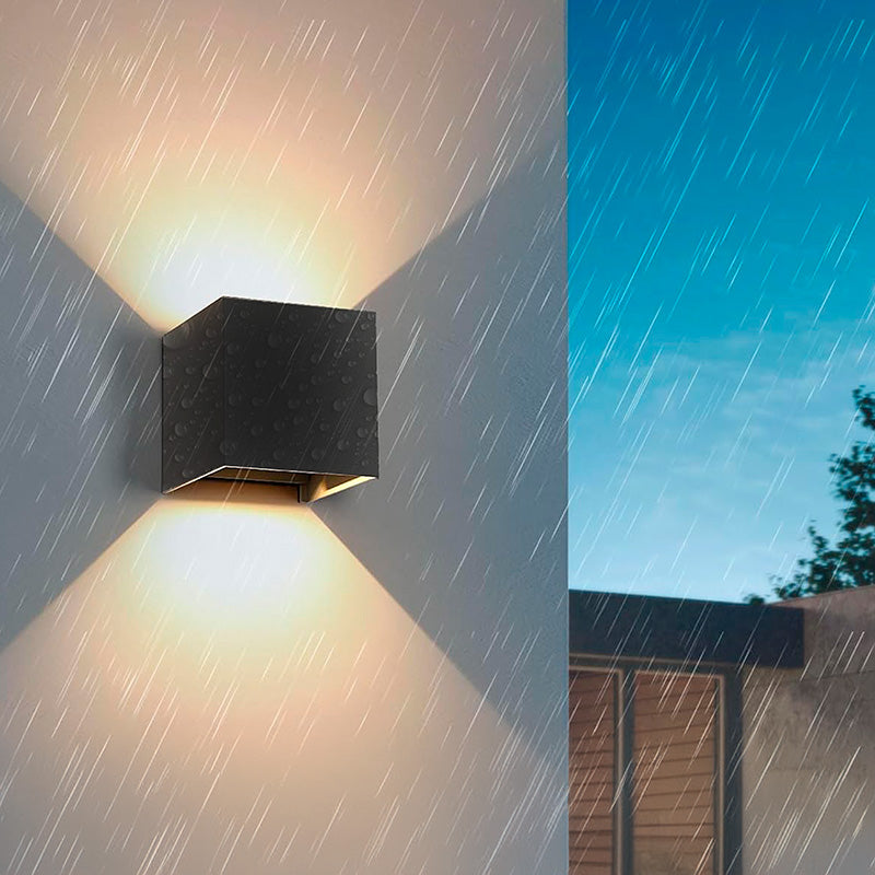 APLIQUE LUZ LED DOBLE P/PARED CUADRADO LH-3851