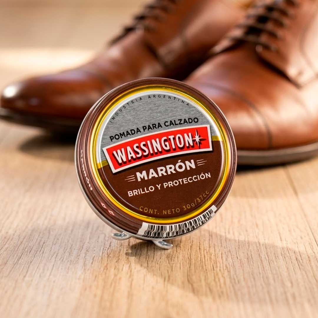 POMADA CALZADO MARRON 30GR. WASSINGTON 1601
