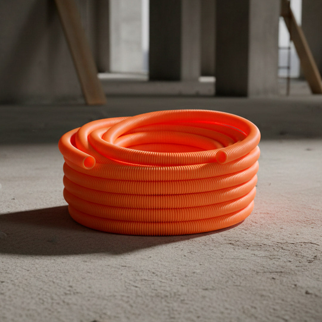 CAÑO 25MM CORRUGADO NARANJA 205 CONATEL C32991