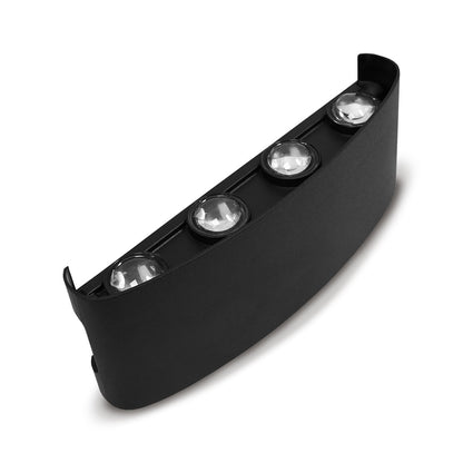 LUMINARIA BIDIRECCIONAL NEGRA 4 LUCES LH-3866