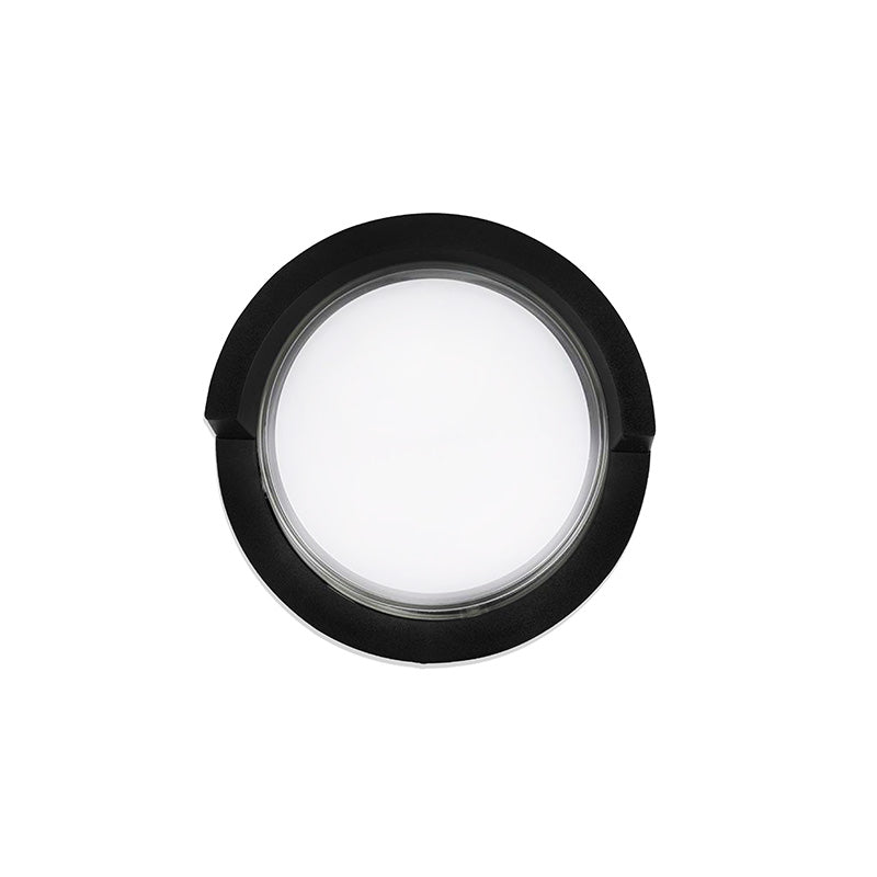 APLIQUE LED REDONDO NEGRO C/PESTANA 12W LH-3476
