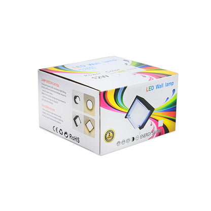 APLIQUE LED REDONDO NEGRO C/PESTANA 12W LH-3476