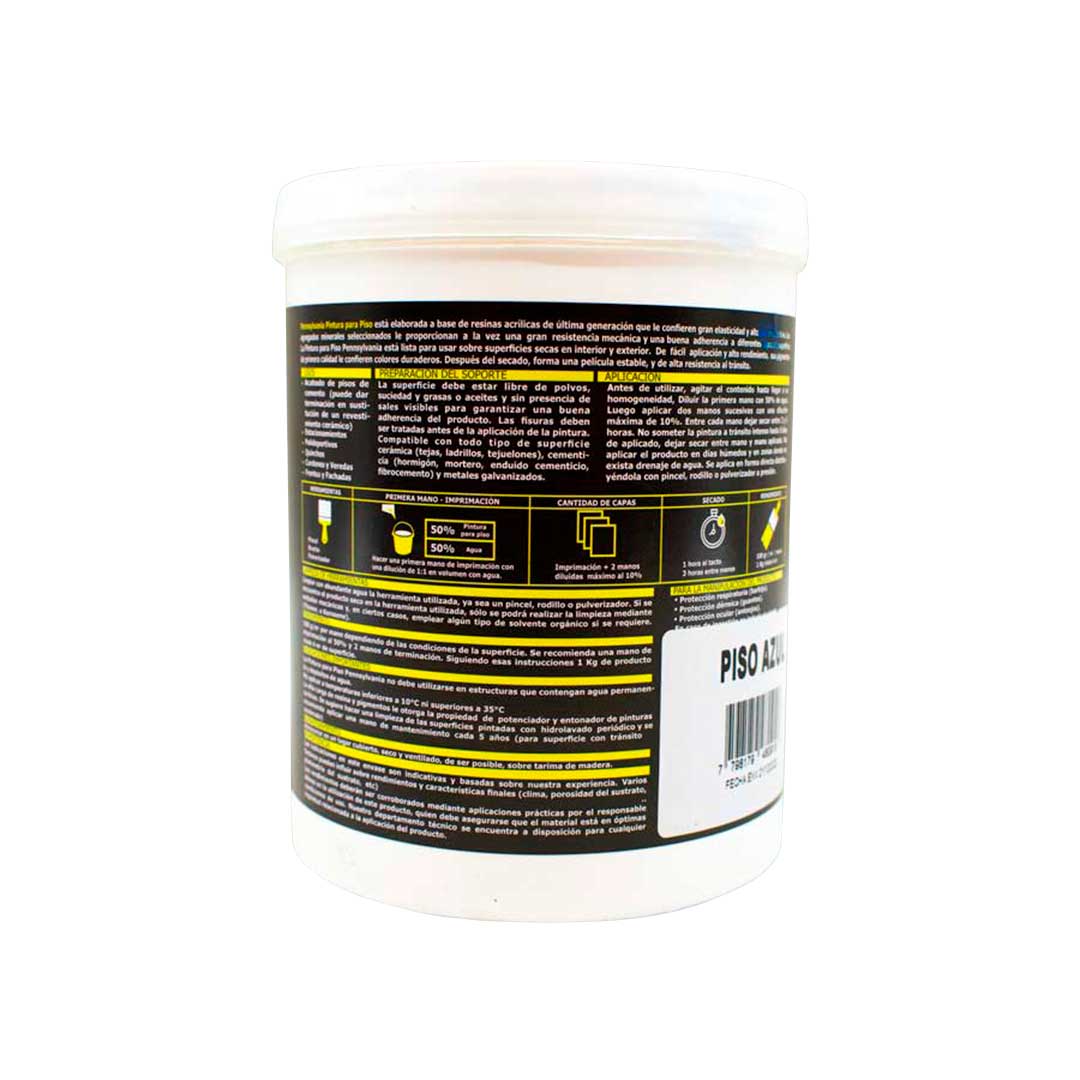 PINTURA PARA PISOS AZUL 1K PENNSYLVANIA