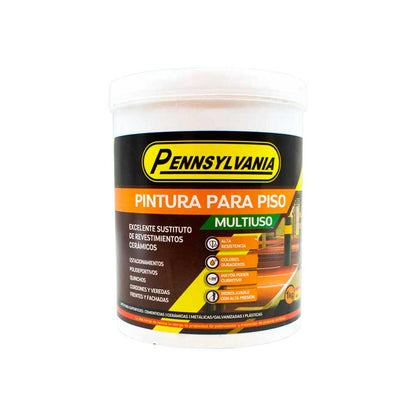 PINTURA PARA PISOS GRIS 1K PENNSYLVANIA