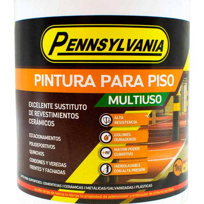PINTURA PARA PISOS GRIS 1K PENNSYLVANIA
