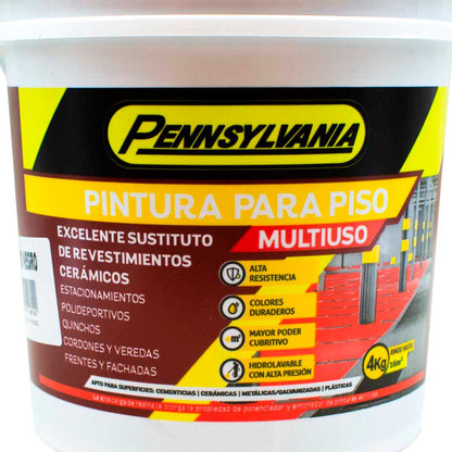 PINTURA PARA PISOS NEGRO 4K PENNSYLVANIA