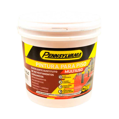 PINTURA PARA PISOS ROJO 4K PENNSYLVANIA