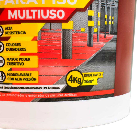 PINTURA PARA PISOS ROJO 4K PENNSYLVANIA