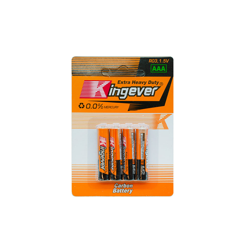 PILA AAA PACK 4 UNIDADES KINGEVER CARBON LH-3074