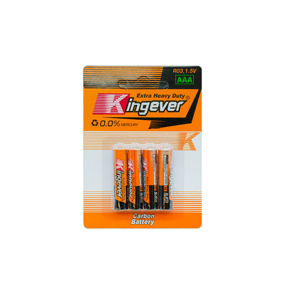 PILA AAA PACK 4 UNIDADES KINGEVER CARBON LH-3074