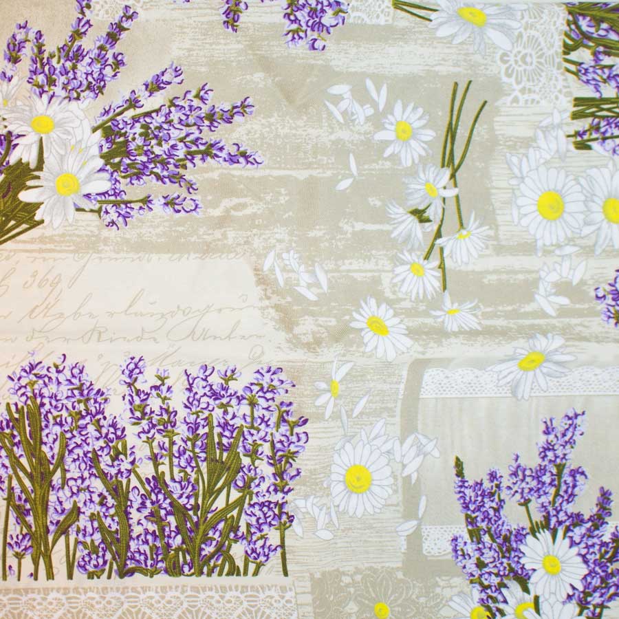 MANTEL DE TELA DISENO FLORAL 140X180CM LH-4197