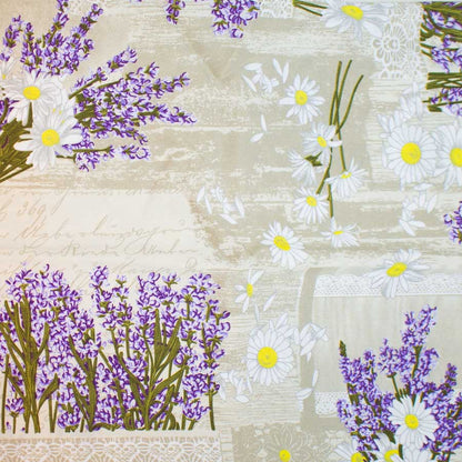 MANTEL DE TELA DISENO FLORAL 140X180CM LH-4197