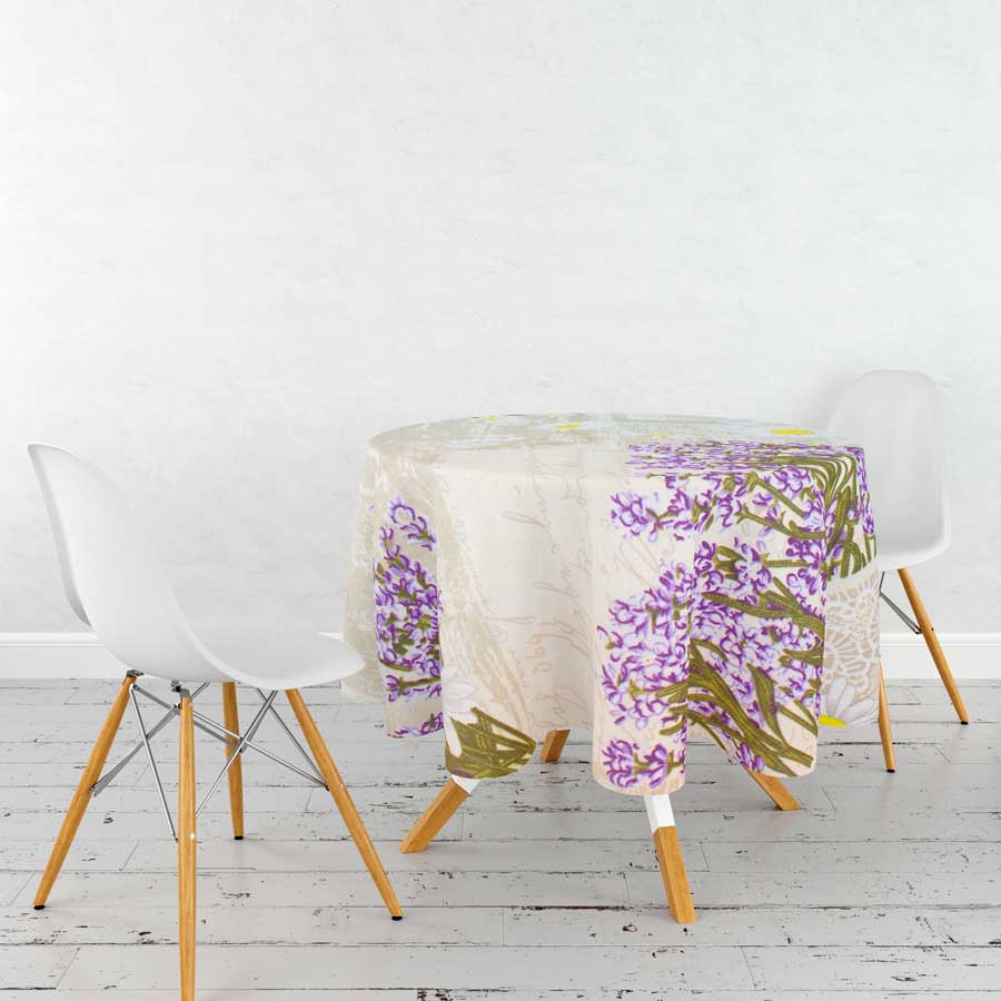 MANTEL DE TELA DISENO FLORAL 140X180CM LH-4197