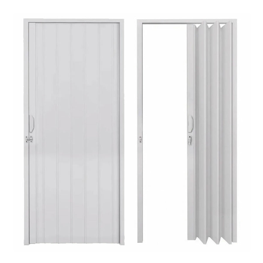 PUERTA PLEGABLE PVC 90X210CM BLANCO PLASFLEX