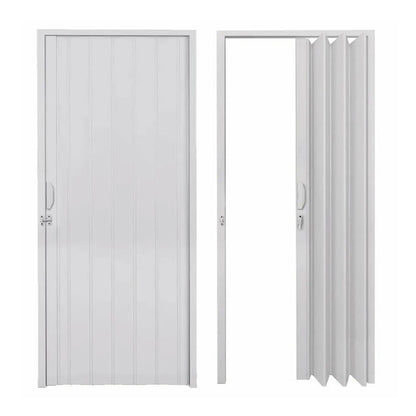 PUERTA PLEGABLE PVC 90X210CM BLANCO PLASFLEX