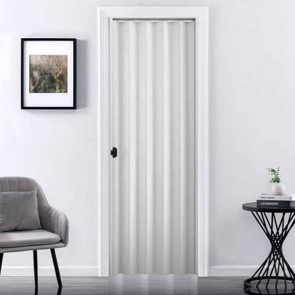 PUERTA PLEGABLE PVC 90X210CM BLANCO PLASFLEX