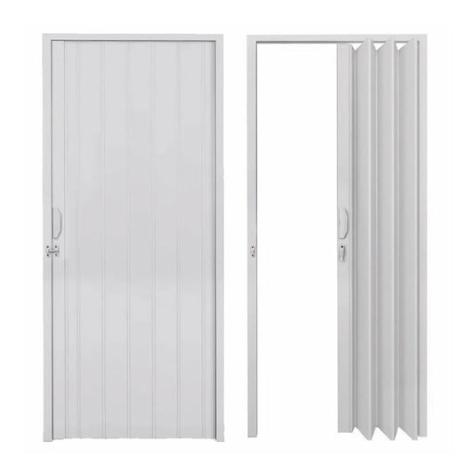 PUERTA PLEGABLE PVC 80X210CM BLANCO PLASFLEX
