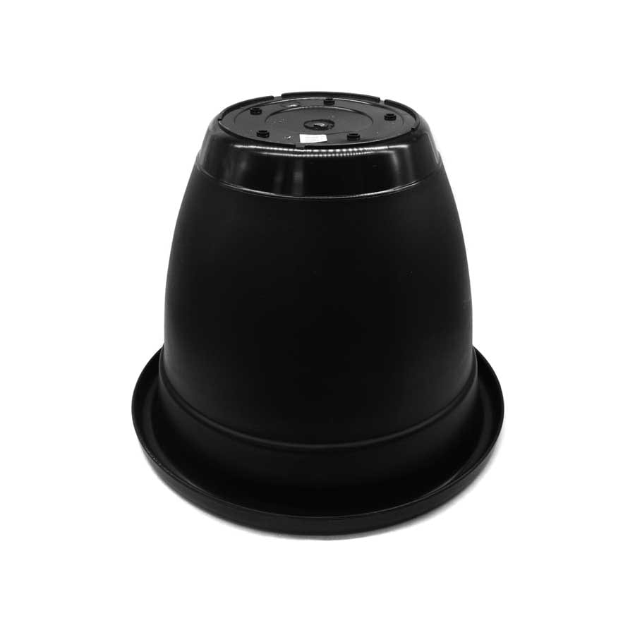MACETA PARA PLANTA 35CM PLASTICA NEGRA 51