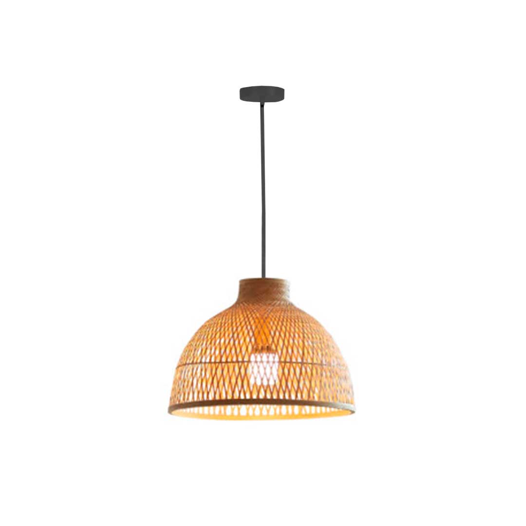 LAMPARA DE TECHO COLGANTE BAMBU 40CM DIAM L-7402