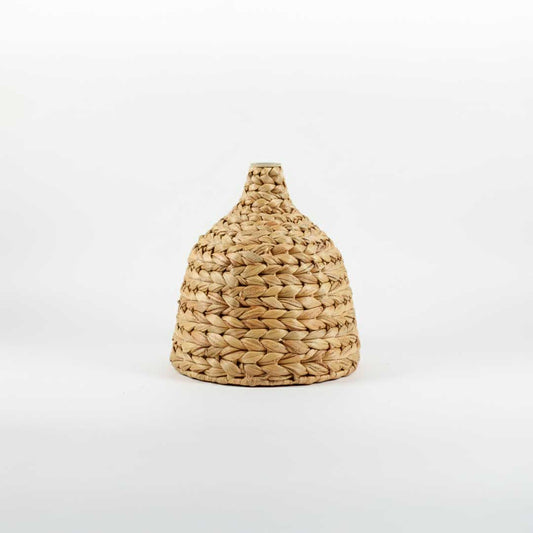 LAMPARA COLGANTE MIMBRE TEJIDO 25X28CM  L-7307