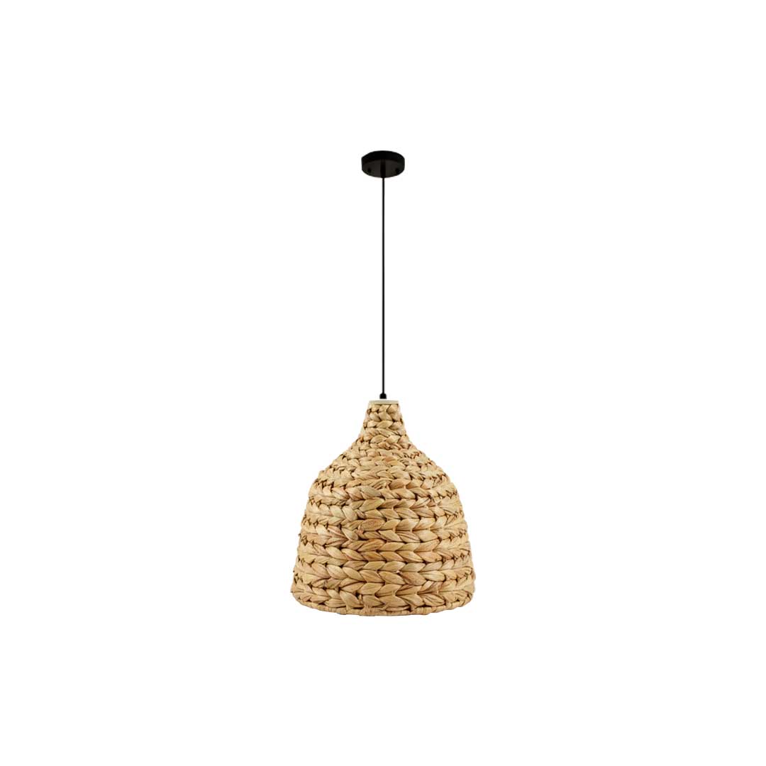 LAMPARA COLGANTE MIMBRE TEJIDO 25X28CM  L-7307
