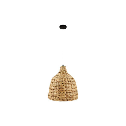 LAMPARA COLGANTE MIMBRE TEJIDO 25X28CM  L-7307