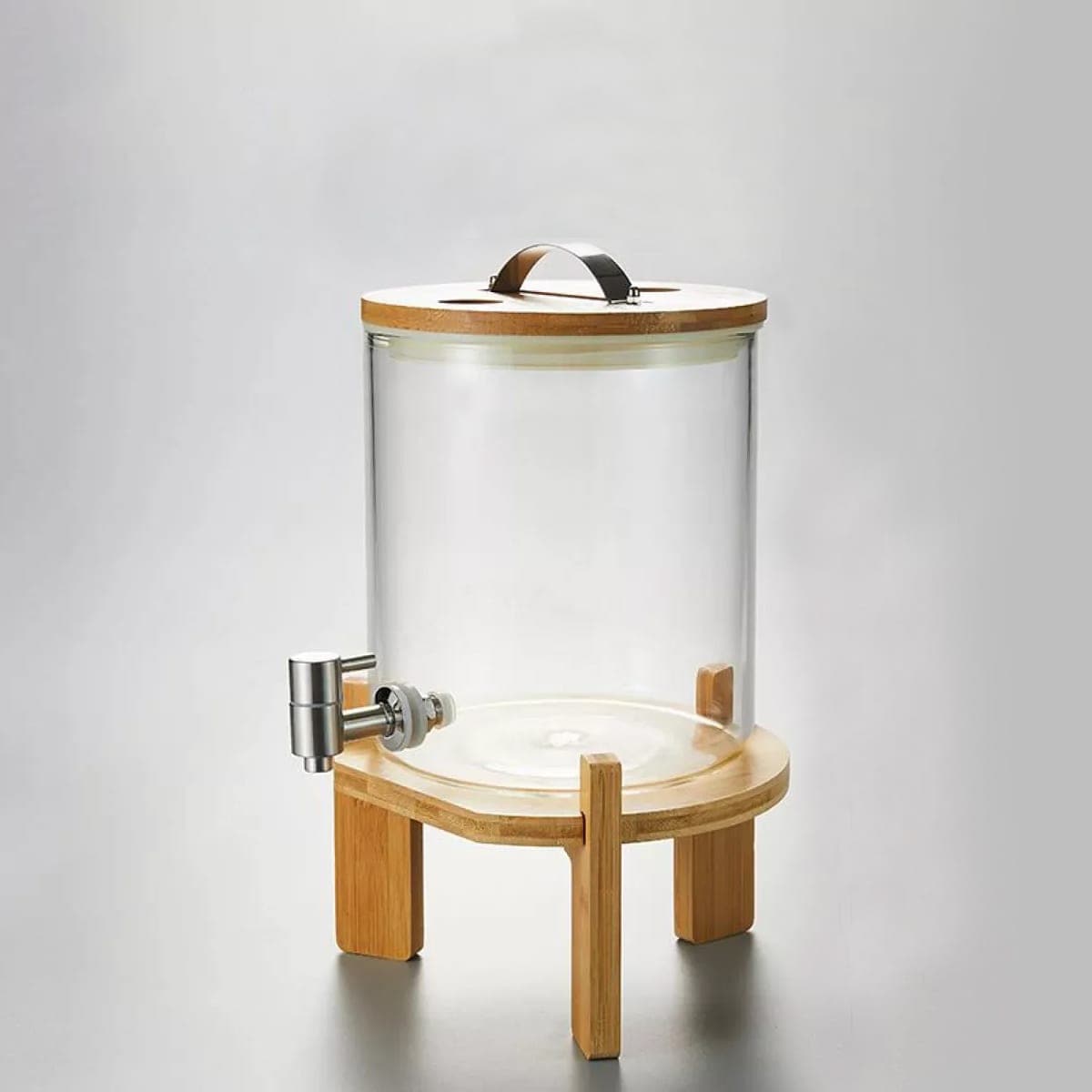 DISPENSADOR 5L DE LIQUIDOS VIDRIO /MADERA LH-3088