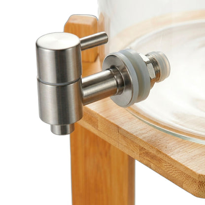 DISPENSADOR 8L DE LIQUIDOS VIDRIO /MADERA LH-3089