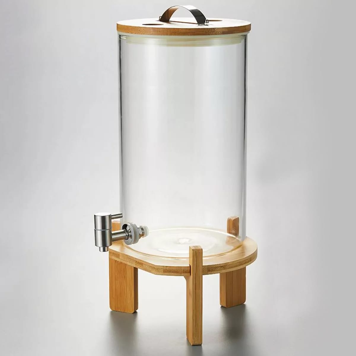 DISPENSADOR 10L DE LIQUIDOS VIDRIO /MADERA LH-3090
