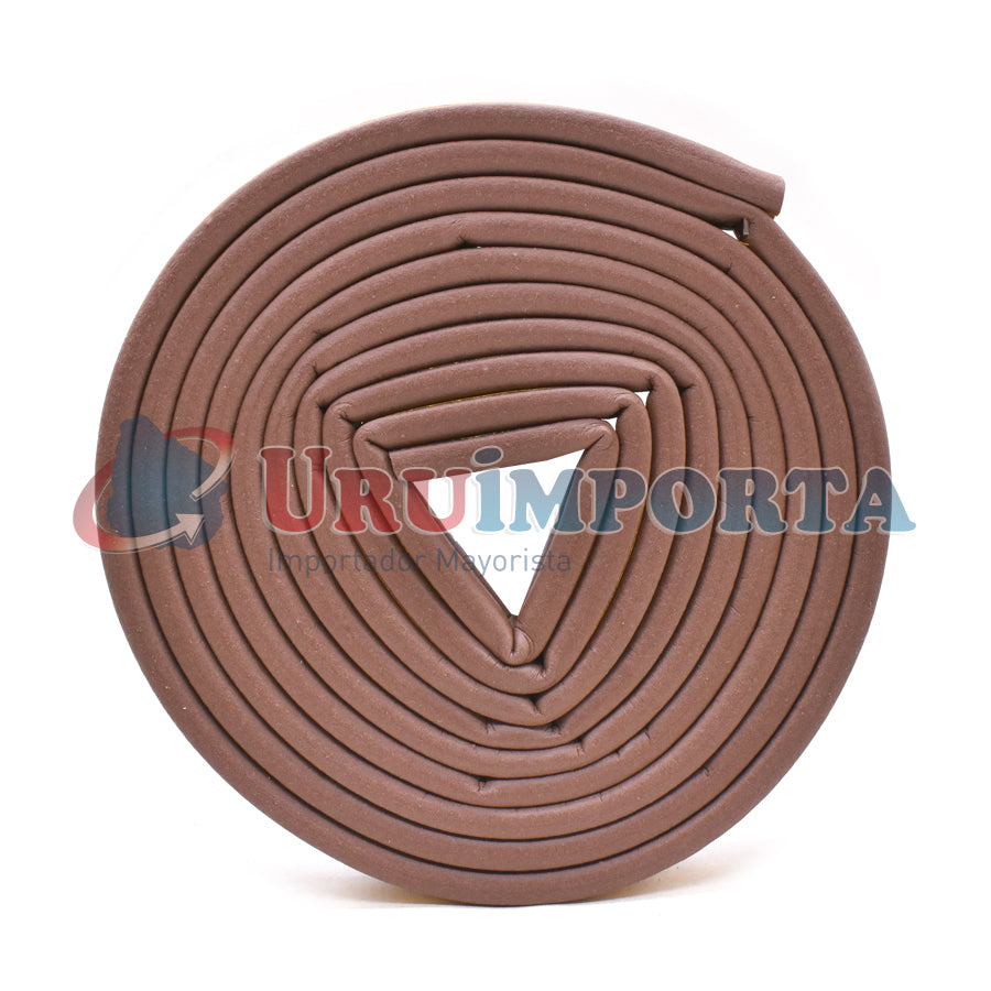 BURLETE PVC 6 METROS MARRON TIPO D LH-1539