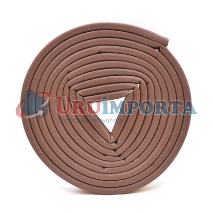 BURLETE PVC 6 METROS MARRON TIPO D LH-1539