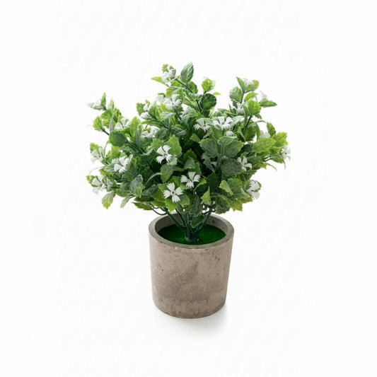 ADORNO MACETA PLANTA C/FLORES  DS506