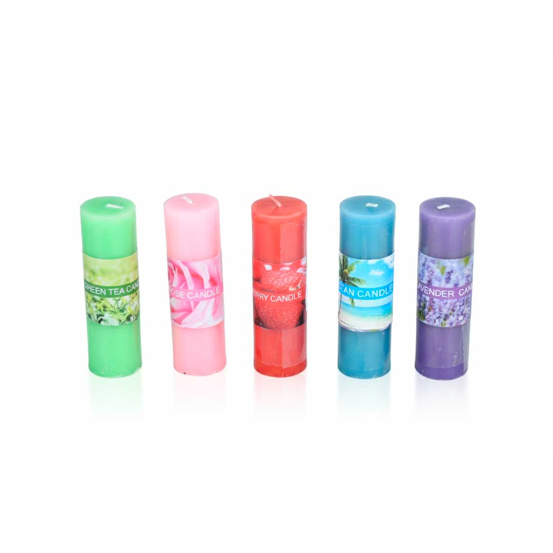 VELA 3X9,5CM UNIDAD COLORES VARIOS YZ016