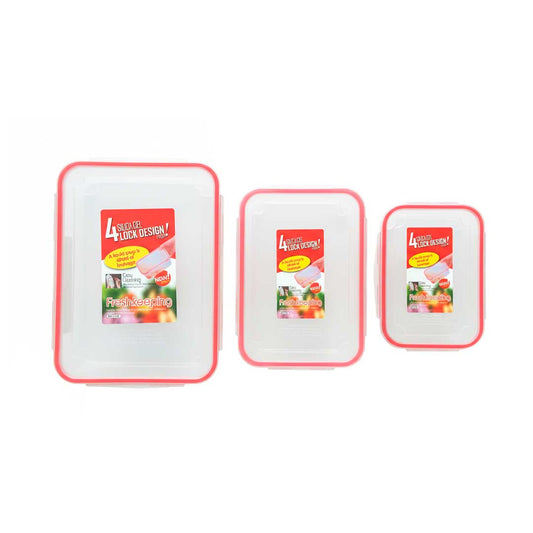 SET TUPPER 3PZ SELLO SILICONA DE COLOR ZRH-2