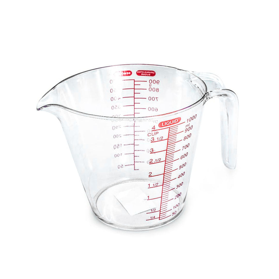 JARRA DE 1 LITRO PLASTICA CON MEDIDOR LH-3893