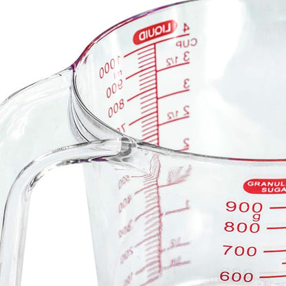 JARRA DE 1 LITRO PLASTICA CON MEDIDOR LH-3893