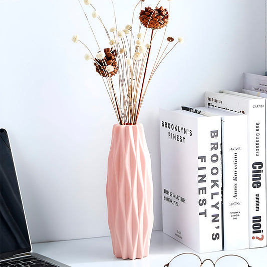 FLORERO 22CM PLASTICO COLORES SURTIDOS GM-E036