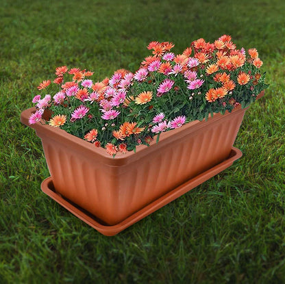 MACETERO PLASTICO RECTAN 35X19X14CM 8002 LH-3898