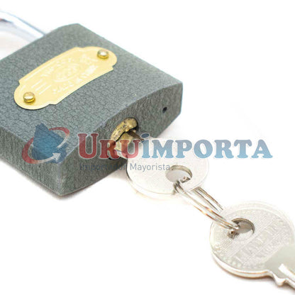 CANDADO DE HIERRO GRIS 50MM TRI-ROOM LH-1272