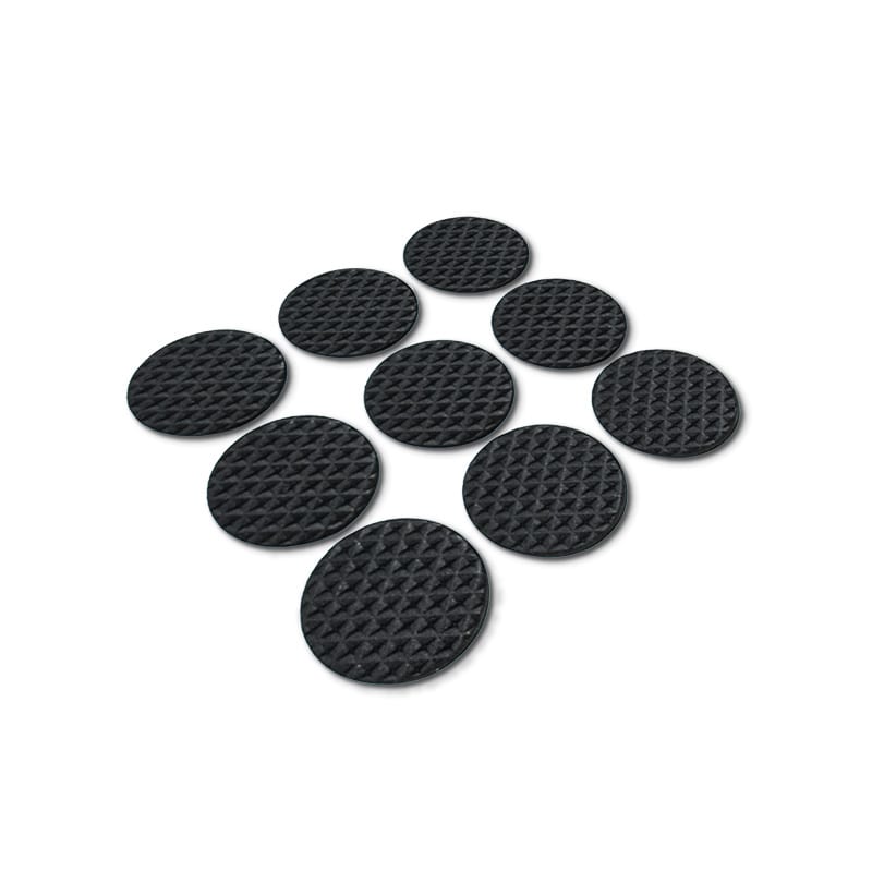 PROTECTOR AUTOADHESIVO 8PZ REDONDO NEGRO LH-3157