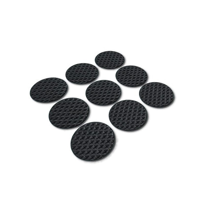 PROTECTOR AUTOADHESIVO 8PZ REDONDO NEGRO LH-3157