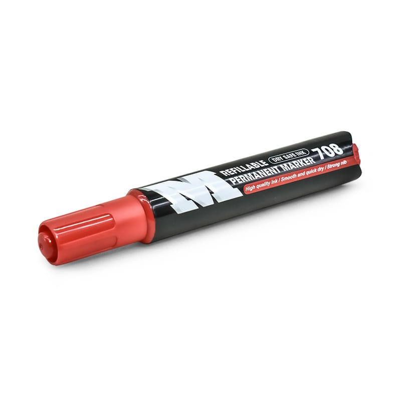 MARCADOR JUMBO ROJO PERMANENTE RECARGABLE LH-3946