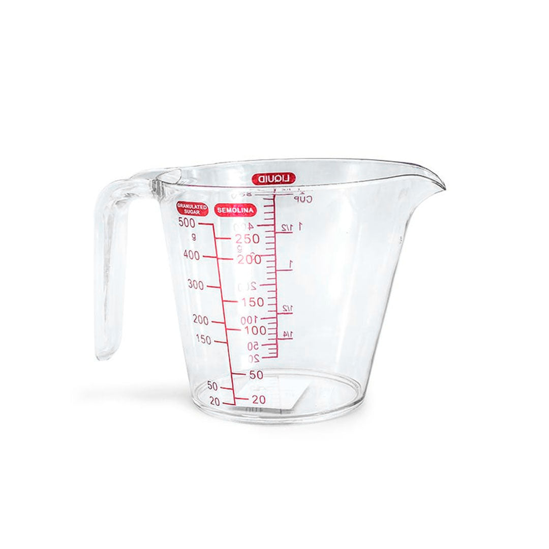 JARRA DE 1/2 LITRO PLASTICA CON MEDIDOR LH-3892