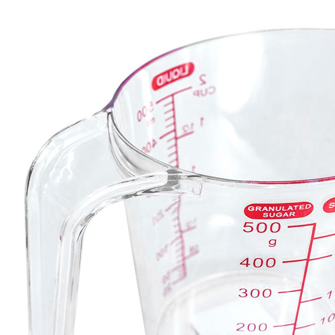 JARRA DE 1/2 LITRO PLASTICA CON MEDIDOR LH-3892