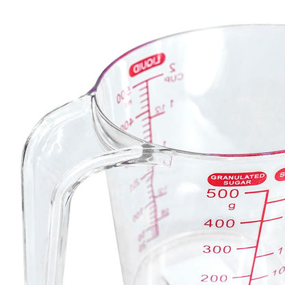 JARRA DE 1/2 LITRO PLASTICA CON MEDIDOR LH-3892