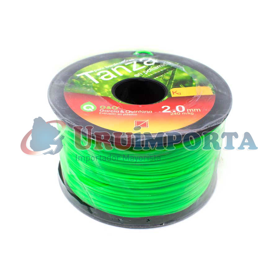 TANZA BORDEADORA CUADRADA 2MM 240M URUGUAY