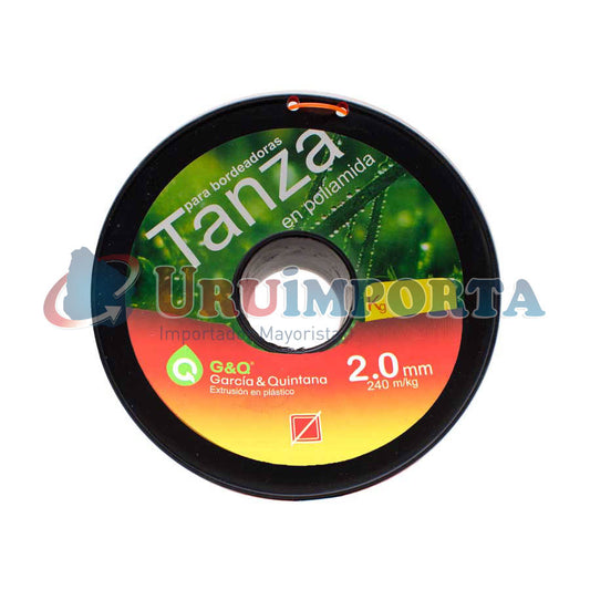 TANZA BORDEADORA CUADRADA 2MM 240M URUGUAY