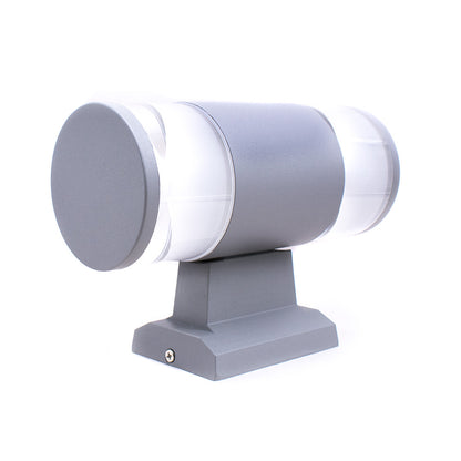 LUMINARIA LED EXTERIOR 2 LUCES COLOR GRIS LH-2098