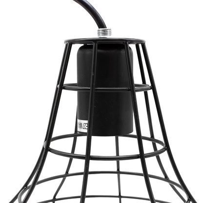 LAMPARA COLGAR VINTAGE JAULA METALICA NEGRA LH2316