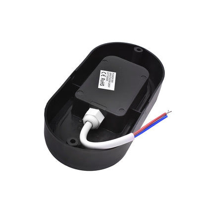 TORTUGA LED 8W NEGRA OVALADA CALIDA 3000K LH-2766